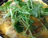 残ったコロッケで卵とじ丼作り方6写真
