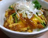 残ったコロッケで卵とじ丼作り方8写真