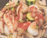 時短！ズッキーニトマトソースパスタ。作り方5写真