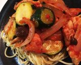 時短！ズッキーニトマトソースパスタ。作り方8写真