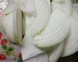 しそと豚肉と玉ねぎのさっぱり炒め作り方1写真