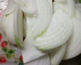 しそと豚肉と玉ねぎのさっぱり炒め作り方1写真