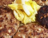 梅と大葉の餡かけ〜和風ハンバーグ作り方7写真
