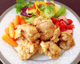 お弁当に♬簡単♥️唐揚げ丼＊特製タレ作り方4写真