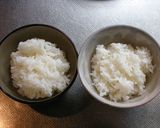ピラフ風グリーンアスパラとベーコンの炒飯作り方1写真
