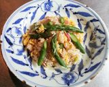 ピラフ風グリーンアスパラとベーコンの炒飯作り方6写真