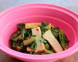 レンジで！チンゲン菜と厚揚げのサッと炒め作り方4写真