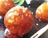美しい姿と味♢羊羹入り梅のべっこう飴がけ作り方10写真