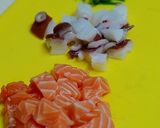 ✿タコサーモンイクラヤングコーンの前菜✿作り方2写真