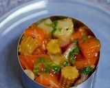 ✿タコサーモンイクラヤングコーンの前菜✿作り方5写真
