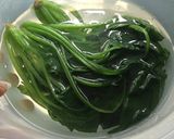 ほうれん草とえのきのニンニクポン酢作り方2写真