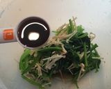 ほうれん草とえのきのニンニクポン酢作り方4写真