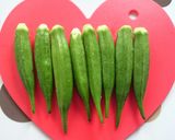 居酒屋メニュー♡おくらチーズおかか♪作り方1写真
