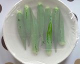 居酒屋メニュー♡おくらチーズおかか♪作り方2写真