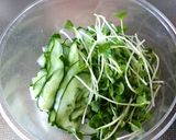 牛肉とキムチのスタミナまぜ素麺作り方1写真