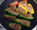♡カラフルピーマンの肉詰め♡作り方5写真