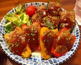 ♡カラフルピーマンの肉詰め♡作り方8写真