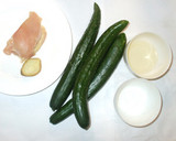 簡単！きゅうりと鶏むね肉の甘酢あん炒め作り方1写真