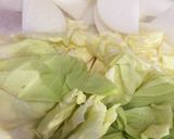 梅シロップで大根とキャベツの甘酢漬け作り方1写真
