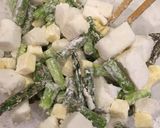＊アスパラとはんぺんチーズのかき揚げ＊作り方2写真