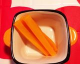 ☆離乳食中期☆レンジで簡単人参スティック作り方3写真