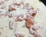 スモークサーモンのクリームパスタ作り方2写真