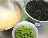 ひじきとふわとろ卵の塩炒め作り方1写真
