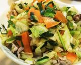 ごまが香る野菜炒め作り方5写真