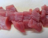 簡単＊常備菜マグロとゴボウ 蒟蒻の甘辛煮作り方3写真