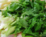 セロリとレタスと豚ヒレ肉のオイスター煮！作り方1写真