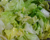 セロリとレタスと豚ヒレ肉のオイスター煮！作り方4写真