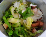 セロリとレタスと豚ヒレ肉のオイスター煮！作り方6写真