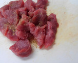 セロリとレタスと豚ヒレ肉のオイスター煮！作り方5写真