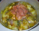 セロリとレタスと豚ヒレ肉のオイスター煮！作り方7写真