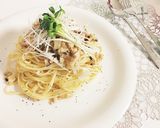 鳥ひき肉の和風ボロネーゼ柚子胡椒仕立て作り方6写真