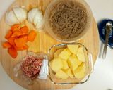 カレー風味の肉じゃが作り方1写真