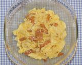 食品乾燥機で乾燥きしめん☆カルボナーラ作り方14写真