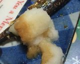 大根おろしアート☆秋刀魚ねらうにゃんこ作り方7写真