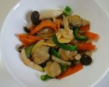 アサリと野菜のバター醤油炒め作り方6写真