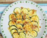 ズッキーニの梅チーズパン粉焼き作り方3写真