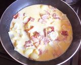 簡単カルボナーラ （生クリーム無し）作り方3写真
