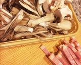 贅沢キノコのクリームパスタ作り方2写真