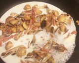 贅沢キノコのクリームパスタ作り方8写真