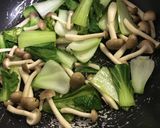 青梗菜と卵のオイスター炒め作り方3写真