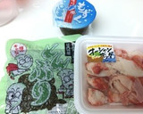 とんぶりともずくとかにかまぼこの小鉢作り方1写真