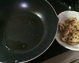 レンコンとフダンソウのバター醤油炒め作り方3写真