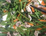よしなのにんにく味噌炒め作り方3写真
