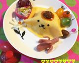 簡単☆ポムポムプリンカフェ風オムライス☆作り方8写真