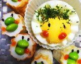 ちくわと卵の顔作り方1写真