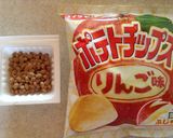 納豆&ポテトチップス　りんご味作り方1写真